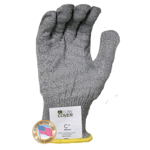 Claw Cover™ C3 Gray Level 6 Cut Resistant Gloves