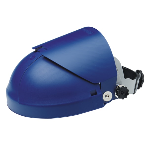 Extended Crown Ratchet Headgear Safety Face Shield Visor Carrier