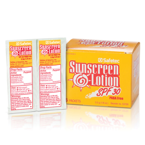 3.5g Packets SPF 30 Sunscreen Lotion, 25/Box