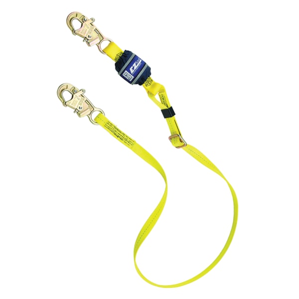 EZ-STOP® 6' Adjustable Web & 2 Steel Snap Hooks Fall Protection Lanyard