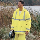 TelCom 7000 Class 3 Dielectric Reflective Hi-Vis Rain Jacket thumbnail 1