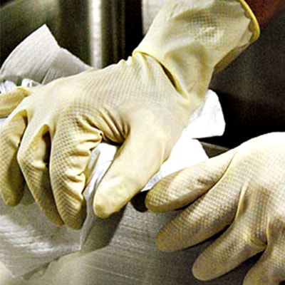 AmbiCanners™ 12 mil Unlined 12" Ambidextrous Latex Gloves 