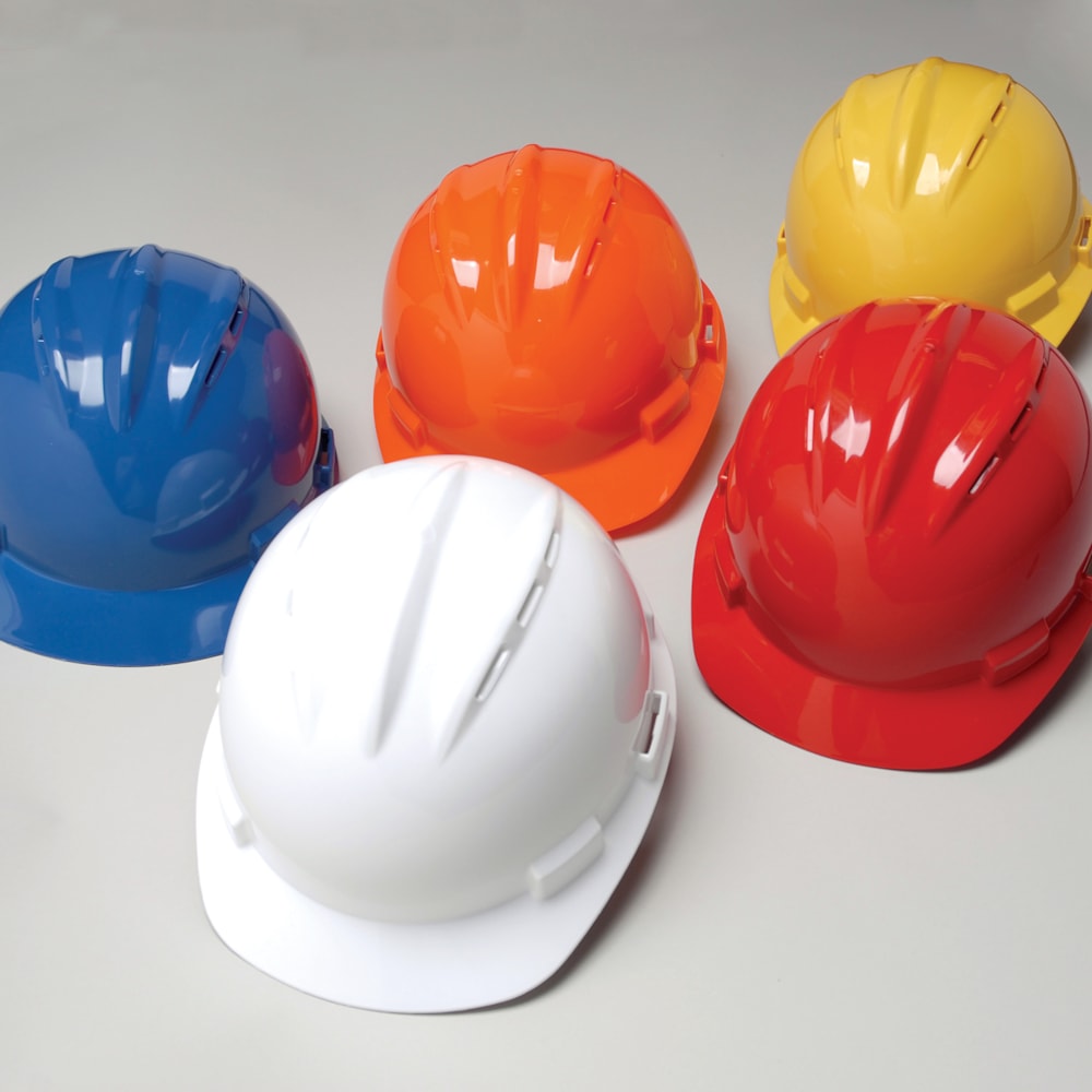 Standard Series Vented 4-Point Ratchet Suspension Cap Hard Hat