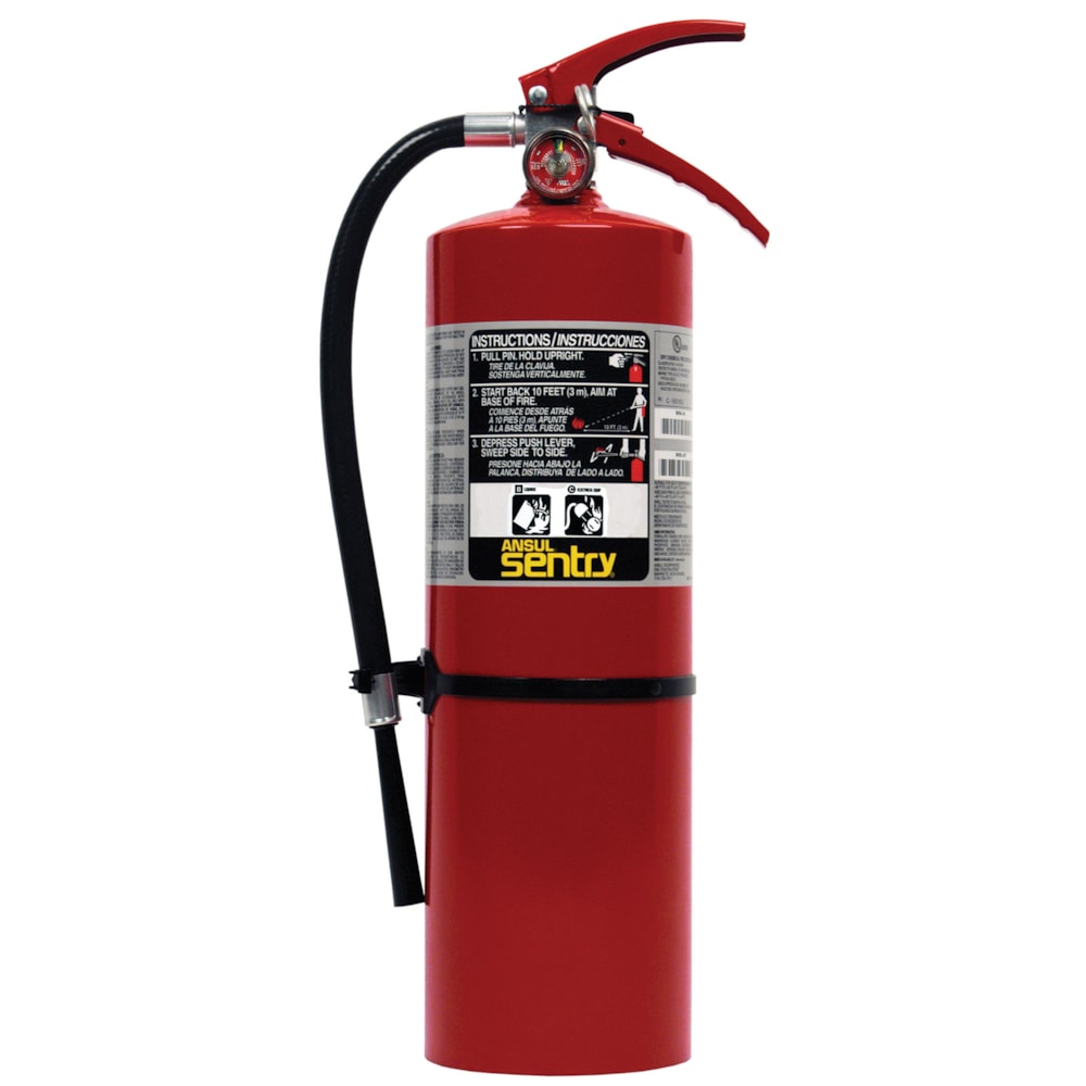 Sentry 10 lb. Tri-Class Dry Chemical Fire Extinguisher with Wall Bracket