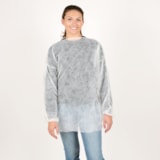 Disposable White Pullover Smock, 50/Case thumbnail 2