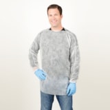 Disposable White Pullover Smock, 50/Case thumbnail 3