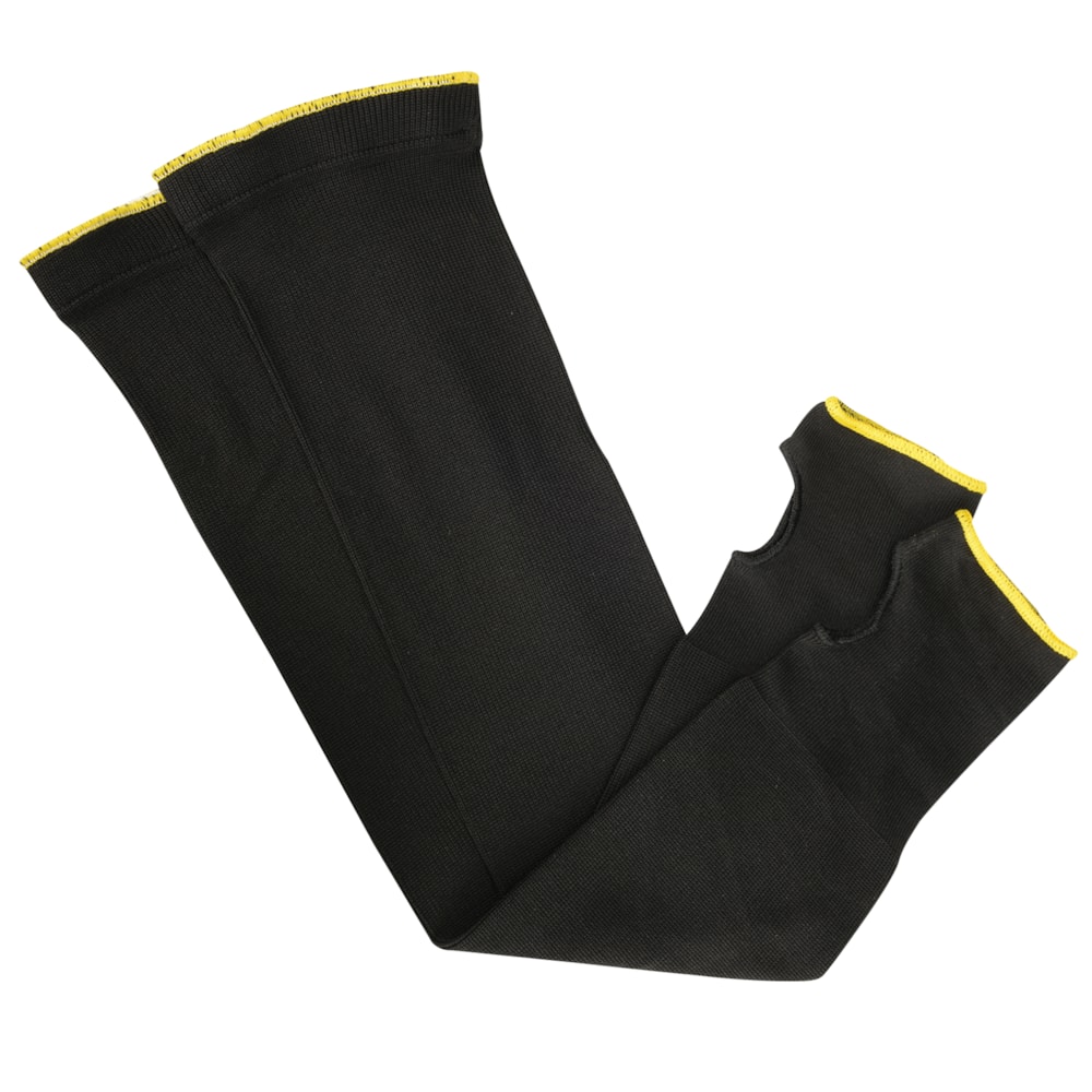 CutBan™ 22" Black Tapered Level 2 Cut Resistant Thumb Hole Sleeves 