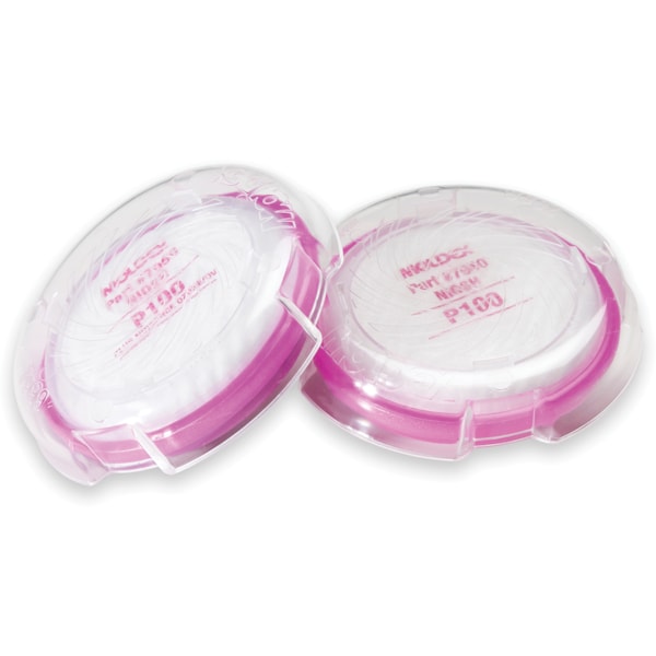 7000 & 9000 Series Respirator P100 Filter Disk Covers, 2/Pack