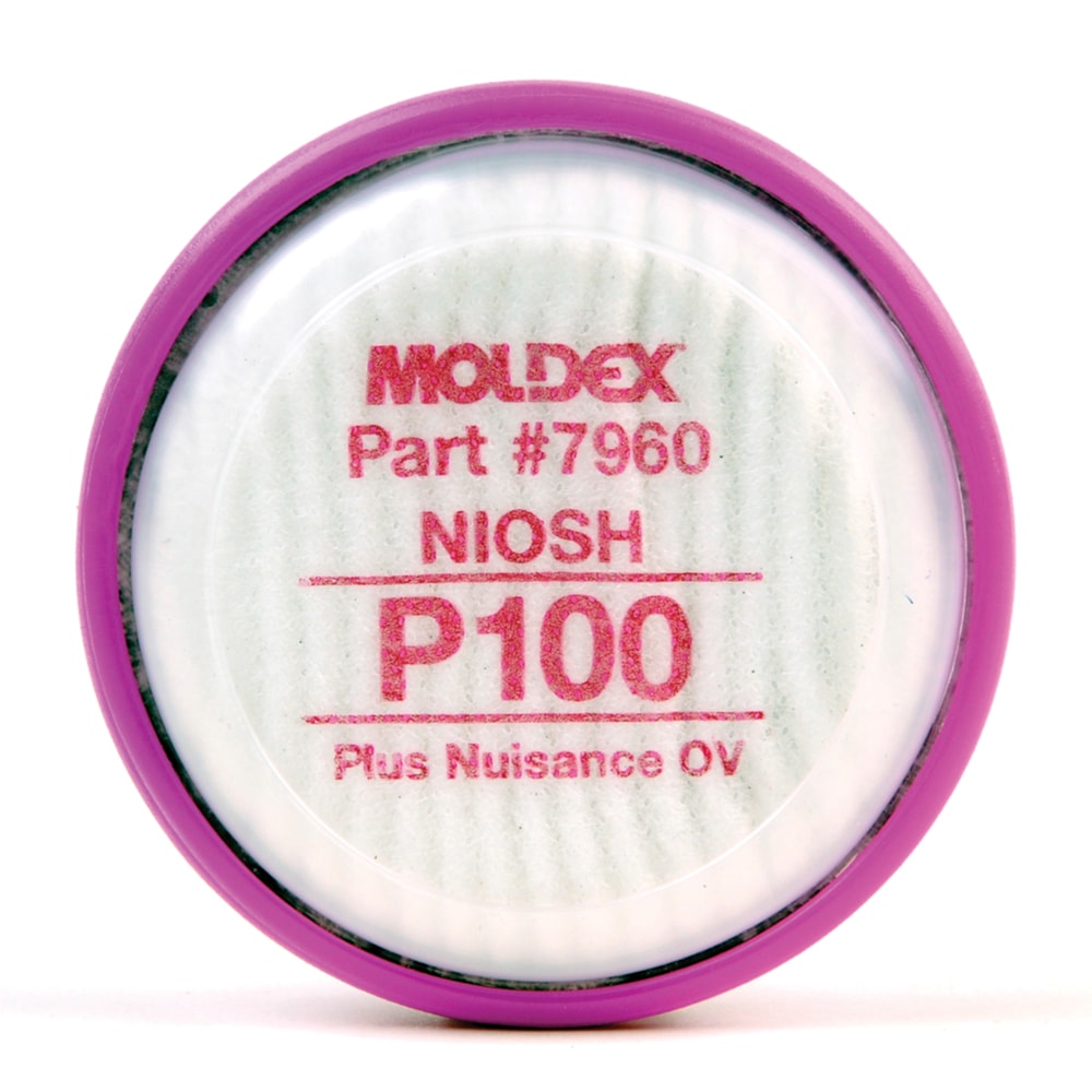 7000 & 9000 P100 & Nuisance Level Organic Vapors Respirator Cartridges, 2/Pack, For Use With 1/2 Mask and Full Face Respirators