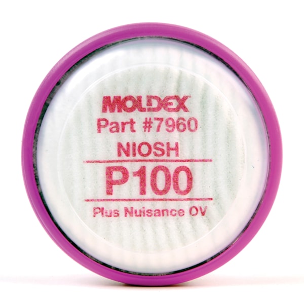 7000 & 9000 P100 & Nuisance Level Organic Vapors Respirator Cartridges, 2/Pack, For Use With 1/2 Mask and Full Face Respirators