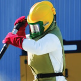 Ambient Air Pump 28" Cape Assembly & 1/2" Fitting Sand Blasting Helmet Respirator System thumbnail 2