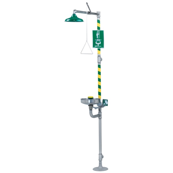 Axion™ MSR Emergency Shower, Stainless Steel Bowl Eye Wash & Face Wash Station Combination