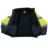 Class 3 Reflective Hi-Vis Deluxe 3-in-1 Zip-Out Fleece Lined Traffic Safety Bomber Jacket  thumbnail 2