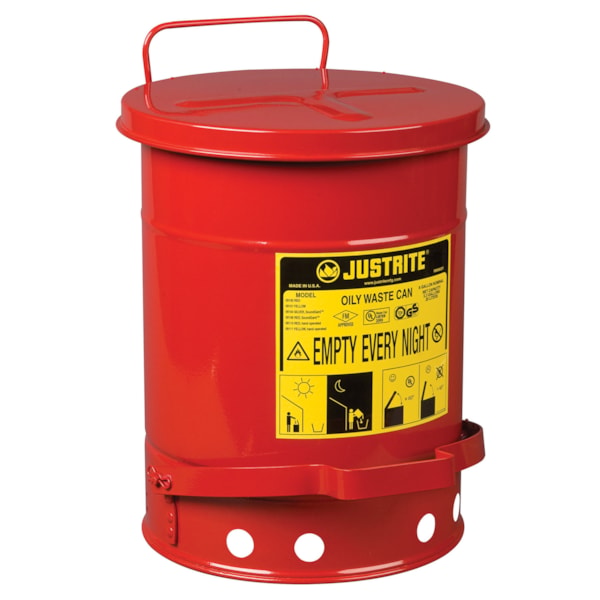 6 Gallon Steel Oily Waste Can