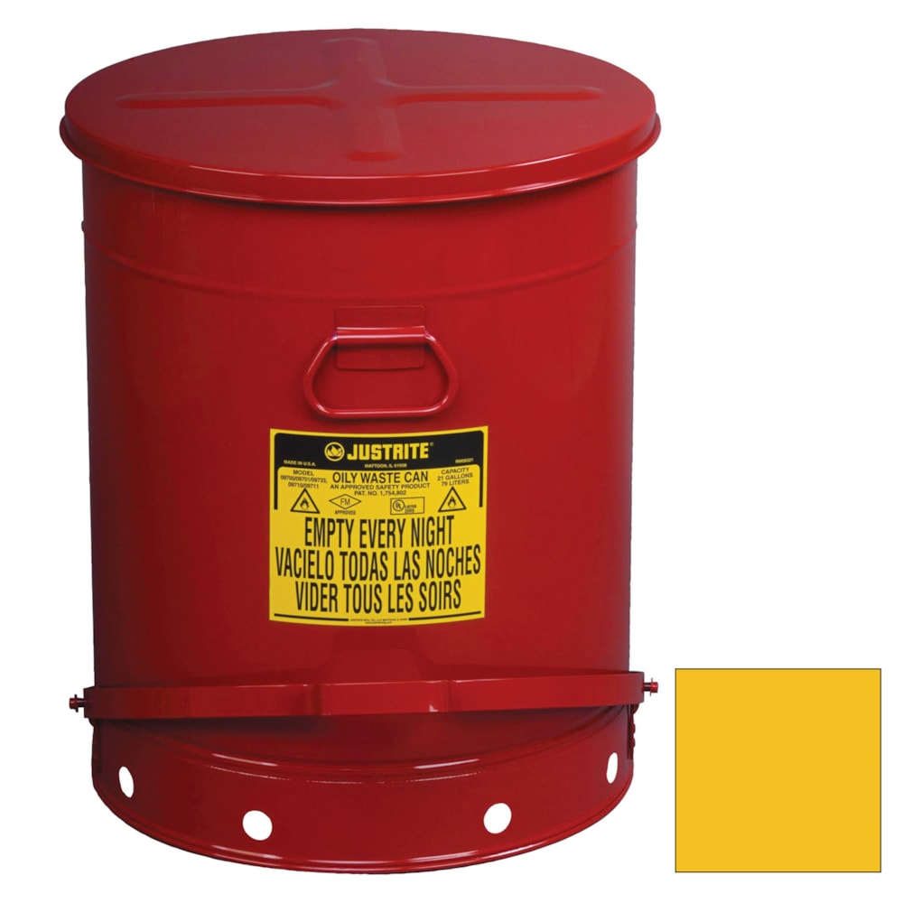 21 Gallon Steel Oily Waste Can