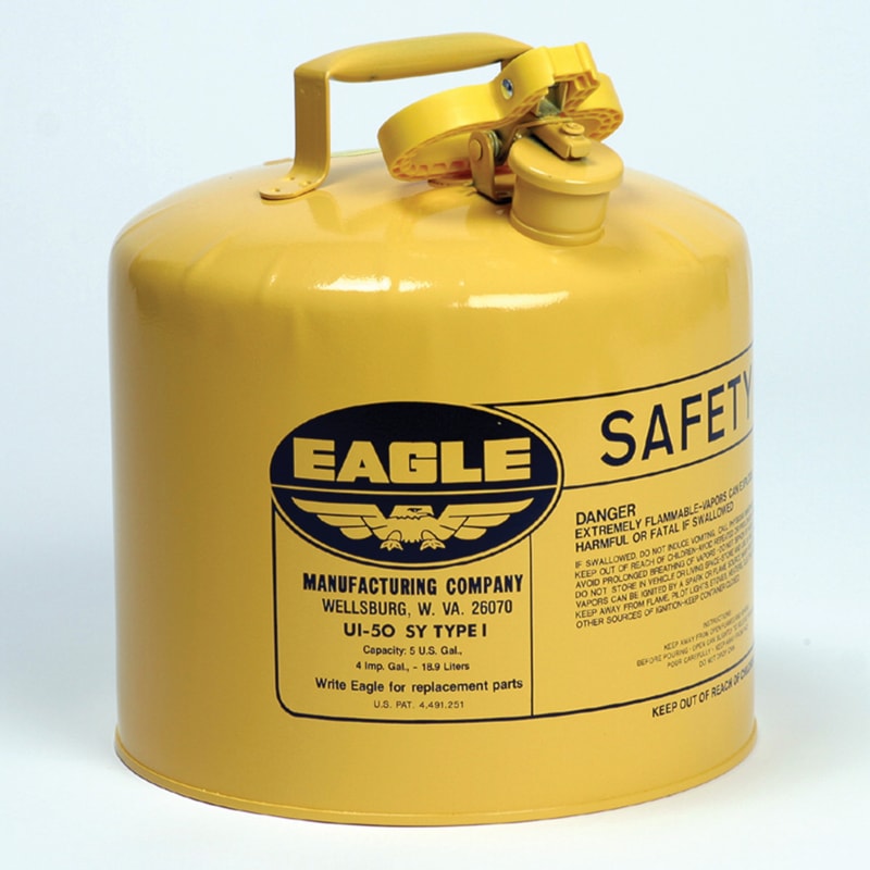 5 Gallon Type I Yellow Galvanized Steel Safety Can for Diesel Fuel