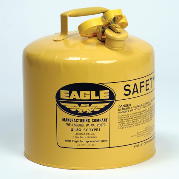 5 Gallon Type I Yellow Galvanized Steel Safety Can for Diesel Fuel