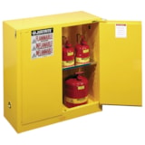 30 Gallon Yellow Storage Cabinet for Flammable Liquids & Safety Cans with Self-Closing Doors & 1 Shelf thumbnail 1