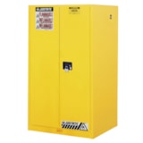 60 Gallon Yellow Storage Cabinet for Flammable Liquids & Safety Cans with Manual Doors & 2 Shelves thumbnail 1