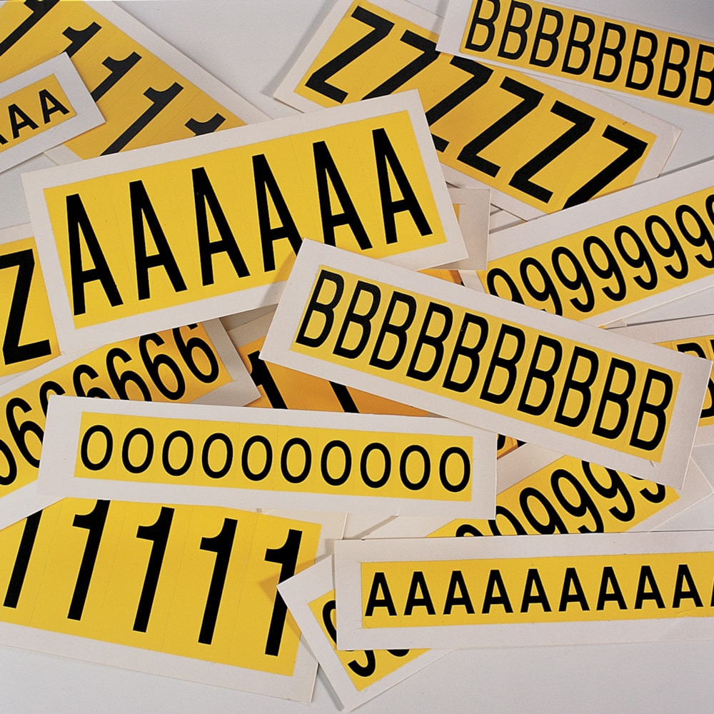 1" Self-Adhesive Cloth-Vinyl Letters