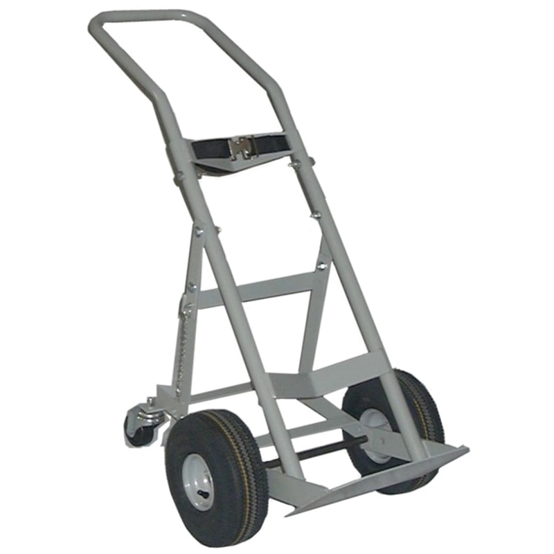 Single Gas Cylinder Hand Truck with 10 1/2" Full Pneumatic Wheels