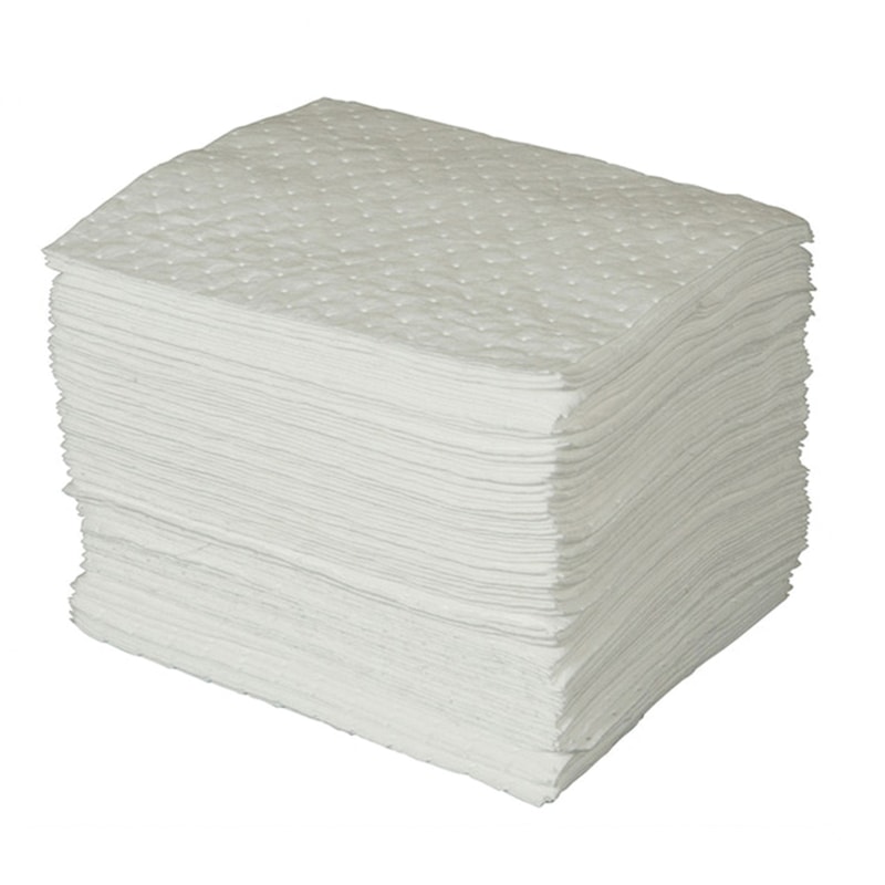 SPC 15" x 17" BASIC™ Oil Sorbent Heavyweight Pads, 100/Bale & 20.5 gal. Capacity/Bale 