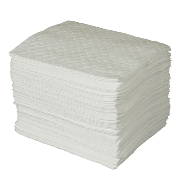 SPC 15" x 17" BASIC™ Oil Sorbent Heavyweight Pads, 100/Bale & 20.5 gal. Capacity/Bale 