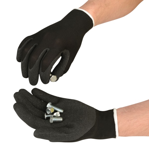 Economical Rubber Palm Coated Polyester Work Gloves, Pair