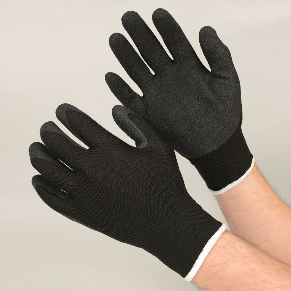 Economical Rubber Palm Coated Polyester Work Gloves, Pair