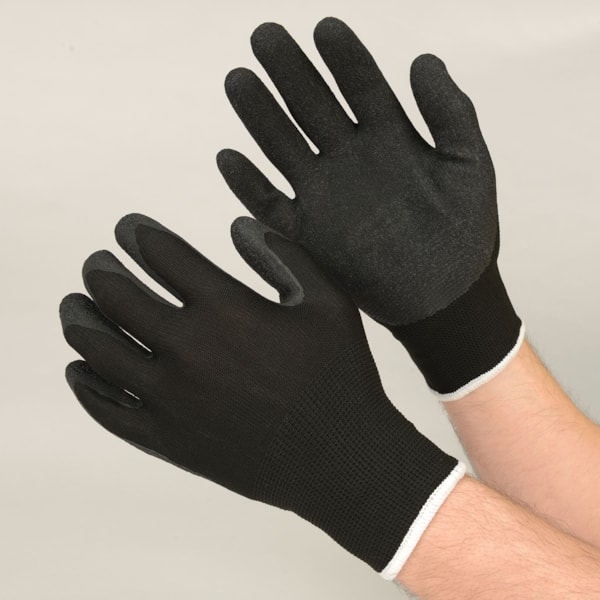 Economical Rubber Palm Coated Polyester Work Gloves, Pair