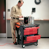Mobile Work Center, 5 Drawers, 32.6"L x 19.8"W x 33.5"H, 250 lb Capacity thumbnail 2