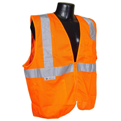 Economy Class 2 Self Extinguishing Traffic Safety Vest Each