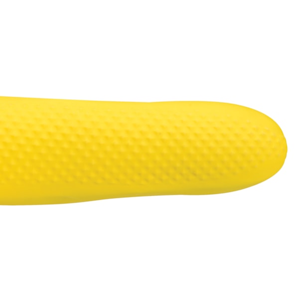 16 mil Flock Lined 12" Yellow Latex Gloves