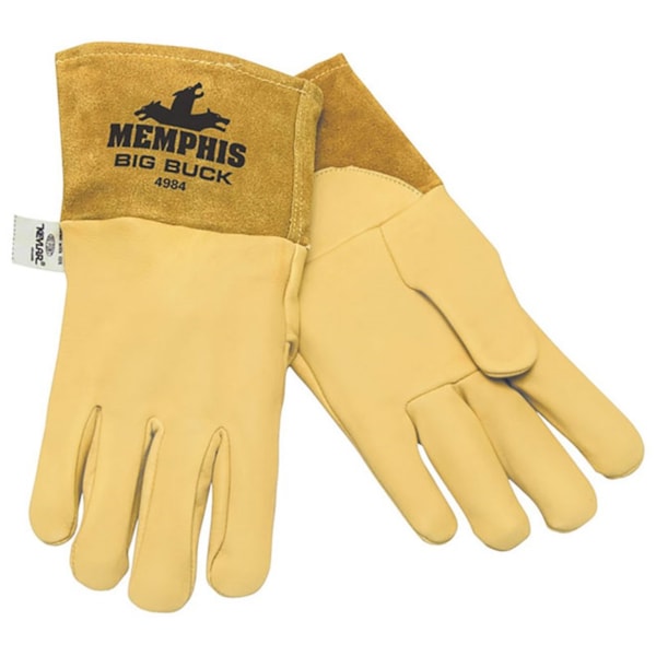 Big Buck Top Grain Deerskin Leather Mig Tig Welding Gloves 12 Pair