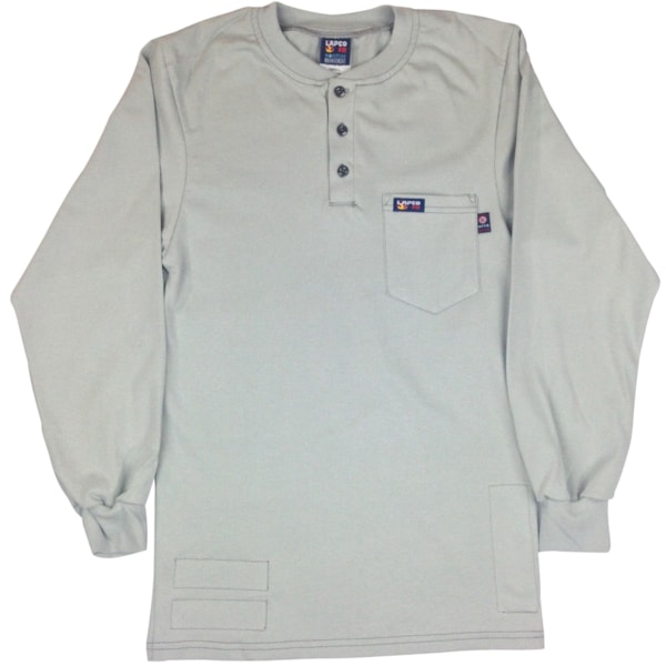 8.9 Cal Flame-Resistant Long Sleeve Henley FR Shirt