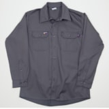 8.7 Cal 7 oz. Flame Resistant 100% Cotton Twill Men's FR Uniform Shirt thumbnail 3