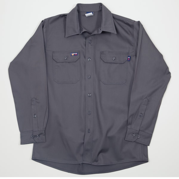 8.7 Cal 7 oz. Flame Resistant 100% Cotton Twill Men's FR Uniform Shirt