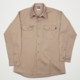 8.7 Cal 7 oz. Flame Resistant 100% Cotton Twill Men's FR Uniform Shirt thumbnail 4