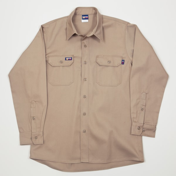 8.7 Cal 7 oz. Flame Resistant 100% Cotton Twill Men's FR Uniform Shirt