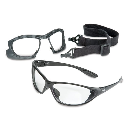 Seismic Sealed SCT-Low-IR Lens Safety Eyewear, Black Frame