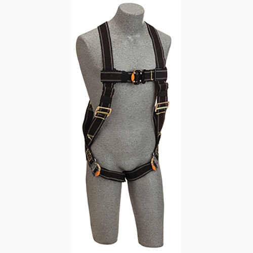 Delta™ II Harness, Nomex® / Kevlar® fiber web, vest style, back D-ring, quick connect buckle leg straps, loops for belt