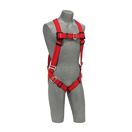 PRO™ Vest-Style Welders Harness, Back D-ring, Kevlar® fiber web, pass-thru buckle leg straps