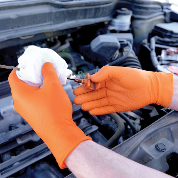 Nitrile 7 mil Powder-Free 9.5" Heavy-Duty Industrial Grade Disposable Gloves, 100 & 90/Box