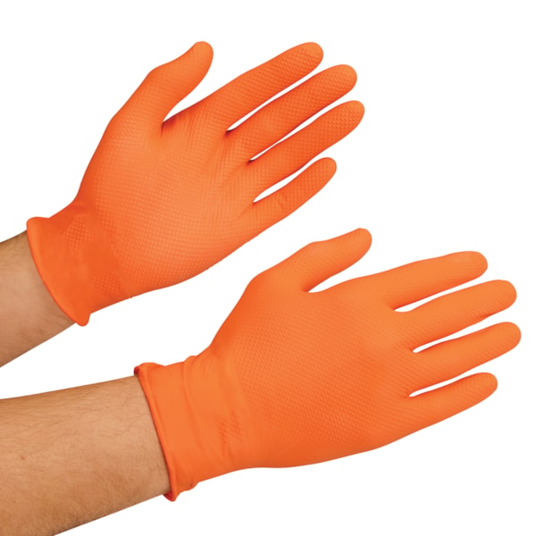 Nitrile 7 mil Powder-Free 9.5" Heavy-Duty Industrial Grade Disposable Gloves, 100 & 90/Box