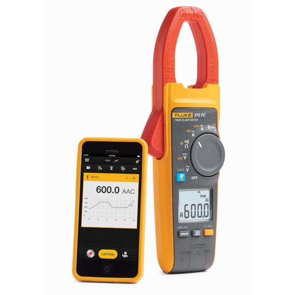 375FC 600A AC/DC True RMS Wireless Clamp Meter