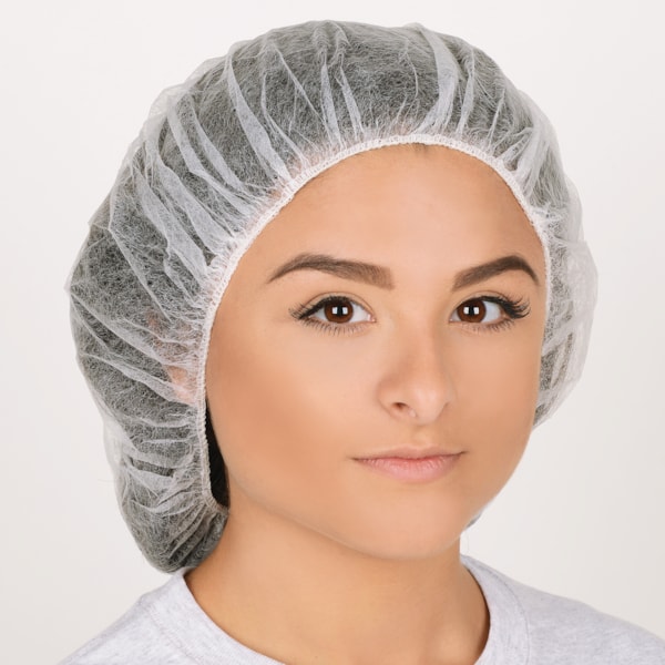 21" Bouffant Head Covers, 100/Pack