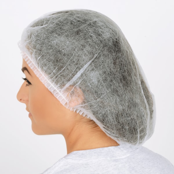 21" Pleated Bouffant PolyLite® Head Covers, 100/Pack