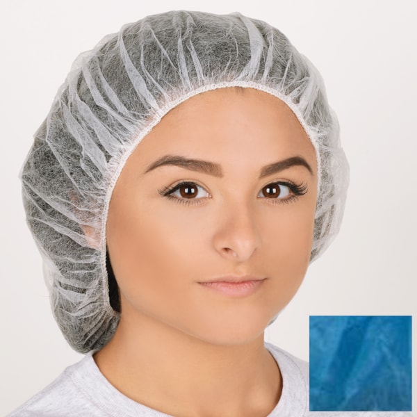 21" Bouffant Head Covers, 100/Pack