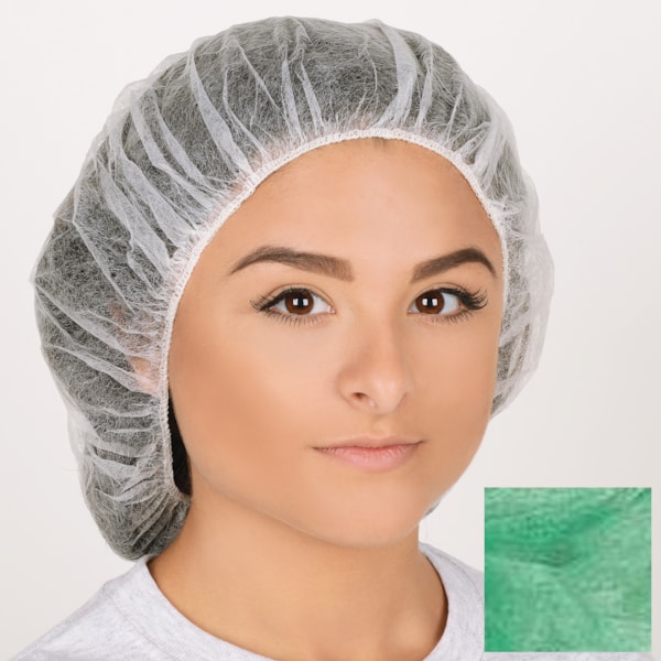 21" Bouffant Head Covers, 100/Pack