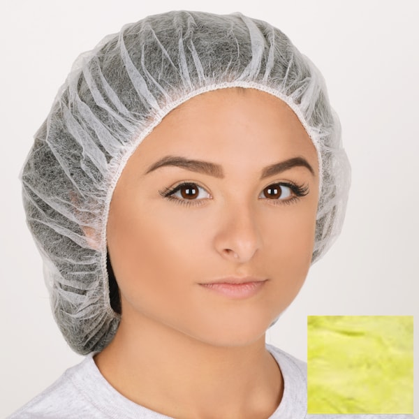 21" Bouffant Head Covers, 100/Pack